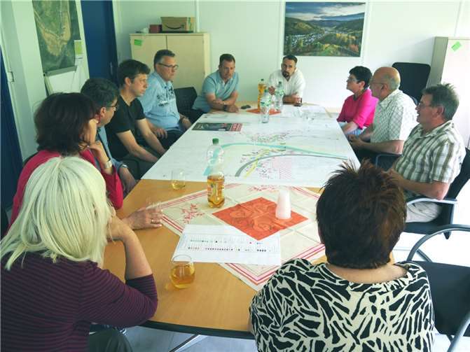 Umfangreiche Informationen gab es für die Gäste aus Ettringen.