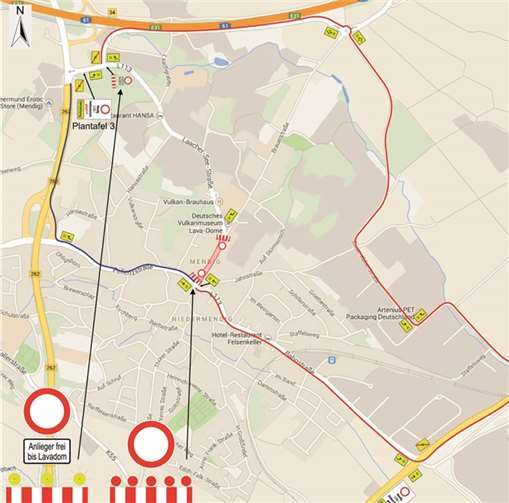 Umleitungsempfehlung.