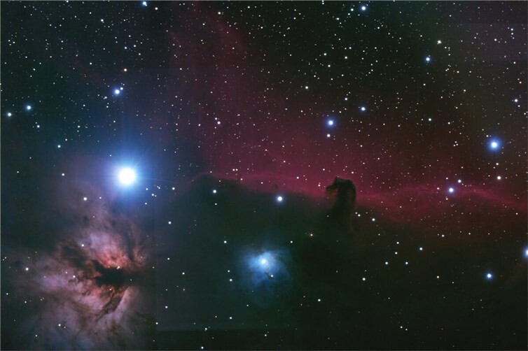 Saffiger Sternennacht (Un-)endliche Weite. Zahlreiche Aufnahmen und Fakten zur Größe des Weltalls werden am Vortragsabend im Saffiger Schlösschen zu bestaunen sein. Die Fotografie zeigt den Emissionsnebel IC 434, vor dem sich gut sichtbar der Pferdekopfnebel abzeichnet. Foto: Prof. Dr. Ulli Klein, Argenlander Institut, Uni Bonn