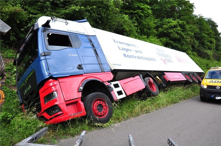 Unfall auf der A61.