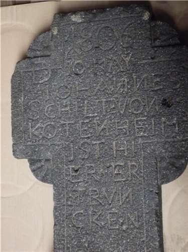 Unfallkreuz 1806 v. Mayener Grubenfeld. F.G.Bell