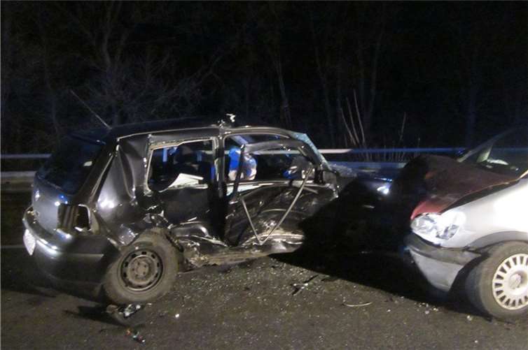 Unfallstelle an der B258. Foto: Polizei Adenau