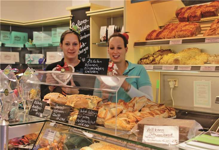 Ungefähr 40 Einzelhändler beteiligten sich an der Aktion. Das Café Reichwein kreierte Lebkuchenherzen, auf Wunsch mit individueller Beschriftung.