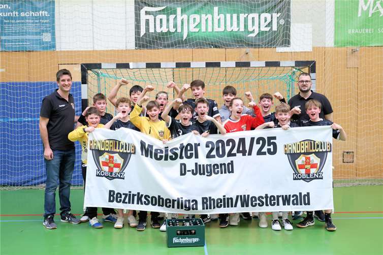 Ungeschlagen zum Titel: die D1-Jugend des HC Koblenz krönt eine starke Saison. Foto: Didi.Koblenz