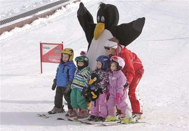 Unser jüngstes Mitglied besuchte bereits die Ski-Schule und hatte viel Spaß dabei.