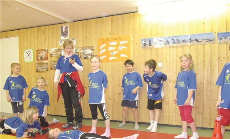 Unter Zeitdruck mussten die Kleinen die Aufgaben bewältigen. privat