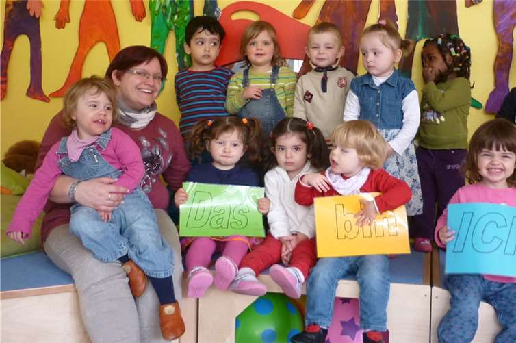 Unter dem Motto „Das bin ich!“ machten die Kinder Experimente zur taktilen und visuellen Wahrnehmung. privat