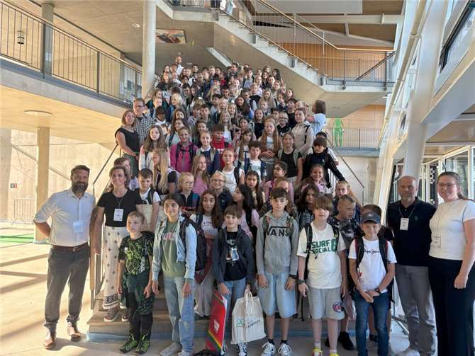 Unter dem Motto „Gemeinsam wachsen“ werden die Kinder in ihrer ersten Zeit am PJG begleitet.  Foto: Andrea Karlein