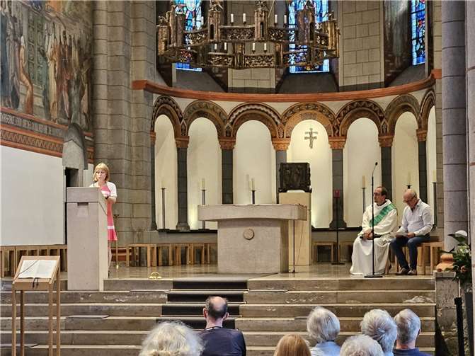 Unter dem Motto „Sport und Kirche“ wurde ein Wortgottesdienst von Diakon Andreas Schlösser und Bettina Kriegel, Geistliche Beirätin der DJK Andernach, gestaltet. Foto: privat