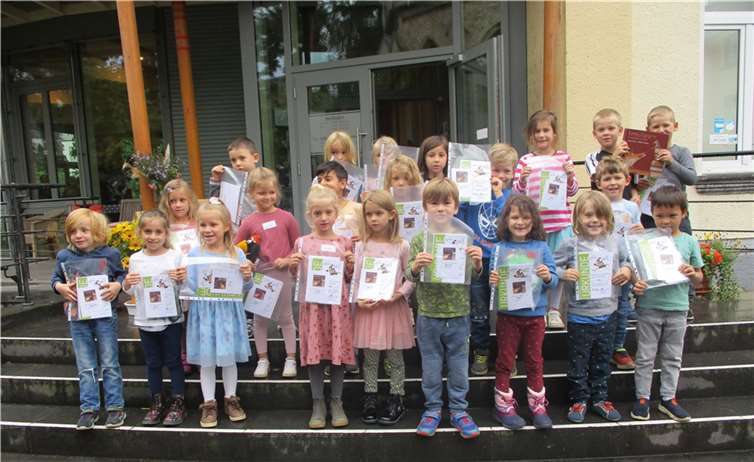 Unter dem Titel „Ich bin Bibfit - Der Bibliotheksführerschein für Kindergartenkinder“ nahm die Remagener Kindertagesstätte Goethe-Knirpse erneut an einer Initiative zur frühkindlichen Leseförderung teil. Foto: privat
