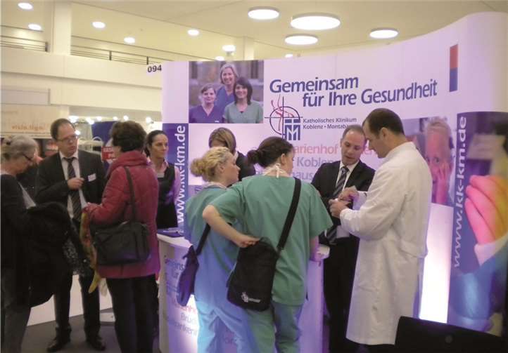 Unter den Ausstellern ist auch das Katholische Klinikum Koblenz.privat