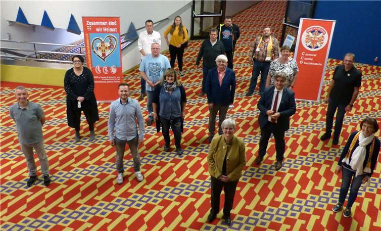 Unter den derzeit gültigen Bedingungen während der Corona-Pandemie konnte das Carneval Comité Oberlahnstein (CCO) jetzt seine Jahreshauptversammlung im Großen Saal der Stadthalle durchführen.Foto: privat