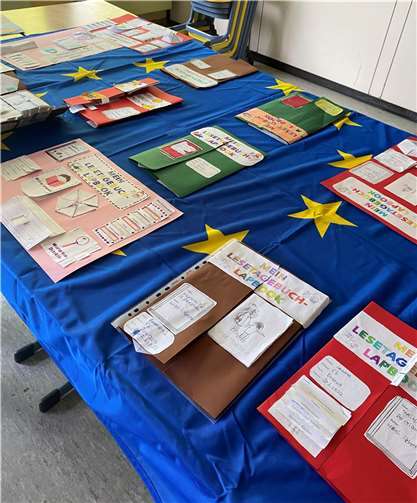 Unter der Leitung von Julia Kübler fertigte eine 5. Klasse Lapbooks an.  Foto: privat