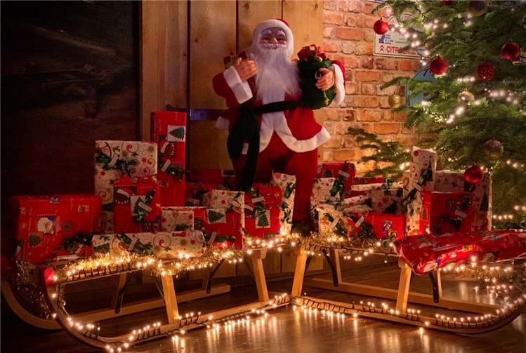 Unter einem festlichen Weihnachtsbaum haben die Geschenke einen Platz gefunden. Foto: privat