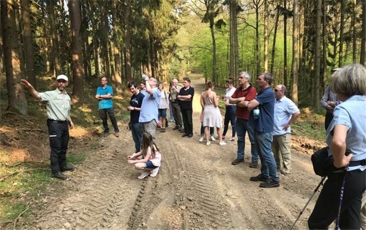 Unter sachkundiger Führung von Revierförster Dietmar Ebi informierten sich die Ratsmitglieder und einige Gäste über den umfangreichen Waldbesitz der Stadt. Stadt Adenau