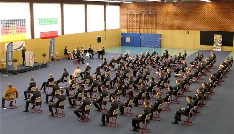 Unter strengen Hygieneregeln fand die Verabschiedung statt. Fotos: privat