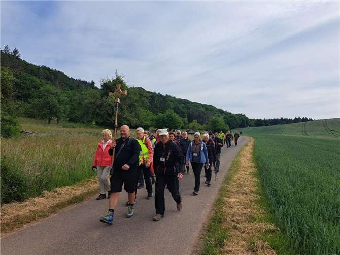 Unterwegs auf der Pilgertour.