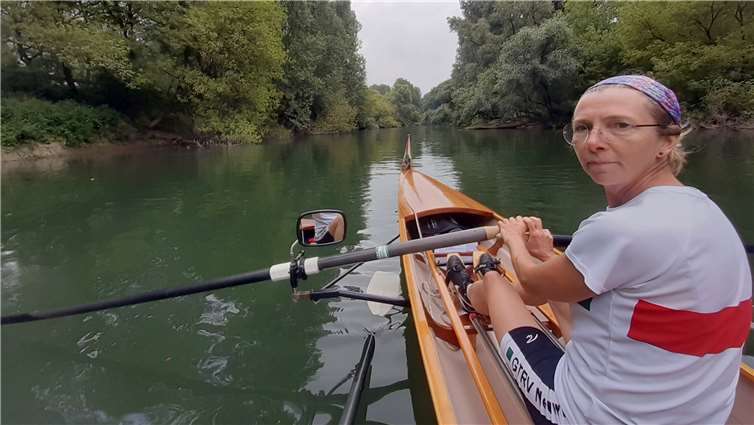 Unterwegs im Ketscher Altrhein.