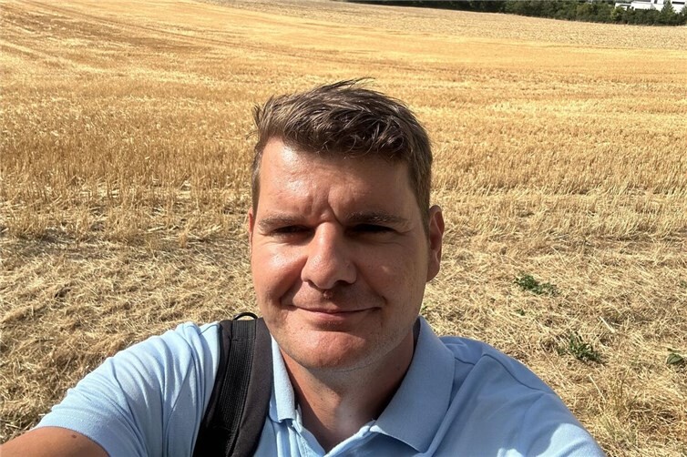 Unterwegs in Kruft: Benny Rudloff nutzte die vergangenen Wochen für zahlreiche persönliche Gespräche und Begegnungen im Ort.