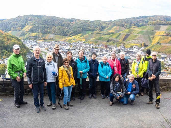 Zum Weinherbst an der Mittelahr Unterwegs mit dem Eifelverein.  Foto: privat