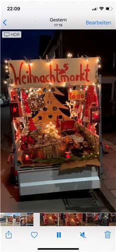 Unterwegs mit dem „Weihnachtsmarkt to go“.Foto: privat