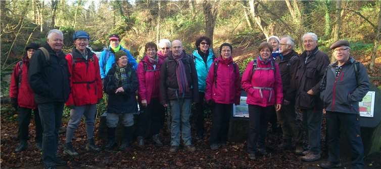 Unweit der Rauschermühle legte die Wandergruppe eine Rast ein. privat