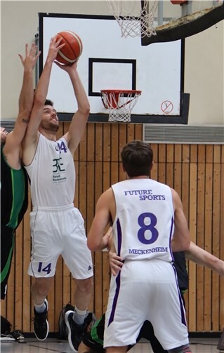 Ur-Meckenheimer Marlow Theis hielt sein Team im 2.Viertel im Spiel.
