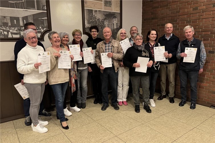 Urkundenempfänger des Wanderverbandes