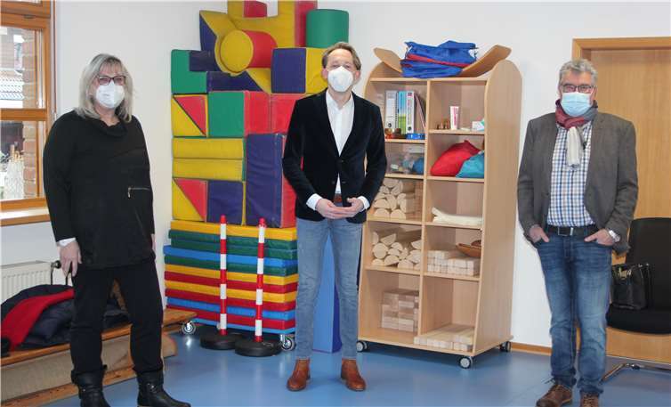 Ursula Frank, Marc Ruland und Hans-Peter Ammel (v.l.) treffen sich zum gemeinsamen Austausch.Quelle: Büro von Marc Ruland