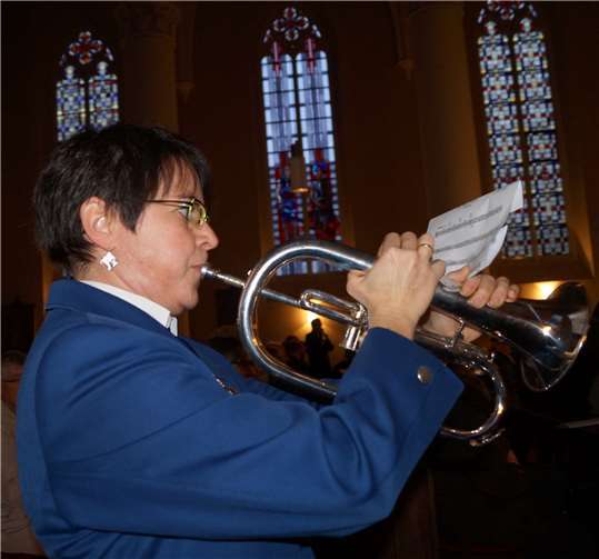 Ursula Hellekes blies gekonnt ein Solo.