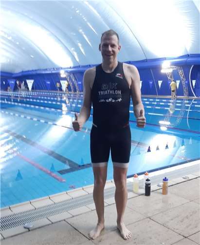 Uwe Hartmann nach dem RennenFoto: privat