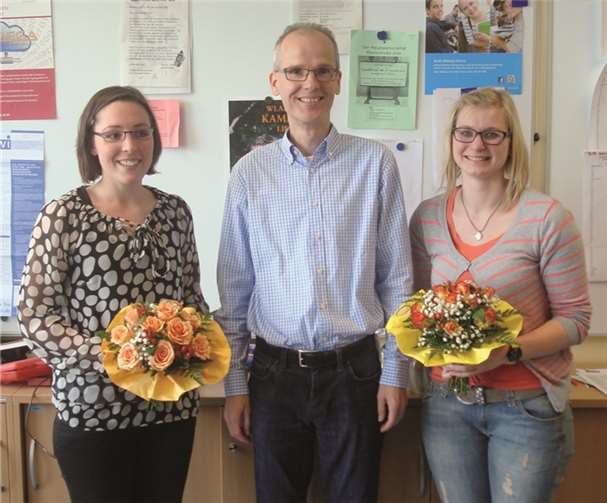 (V. l) Frau Strauß und Frau Zahraj. Privat