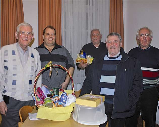 (V. l.) Josef Wolking 1. Platz, Andy Lehmann 3. Platz, Helmut Klein 4. Platz, Toni Schmickler 2. Platz und Johannes Adenäuer 5. Platz. Privat
