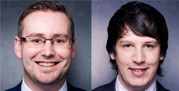 V. l.: Sebastian Münzenmaier, Andreas Bleck.privat