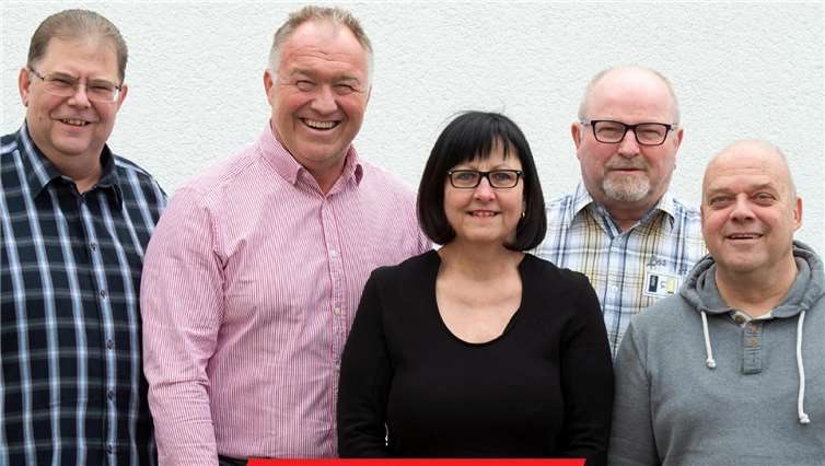 (V. l.:) Volker Claaßen, Frank Freymann, Petra Grabis, Waldemar Egly und Dietmar Littek. Foto: privat