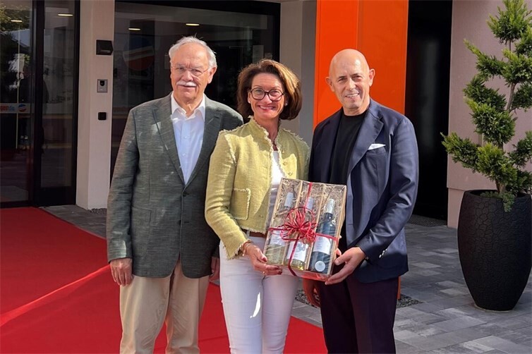 V. l. n. r.: Karl Peter Bruch, Petra Schneider, Jakob Geditz
