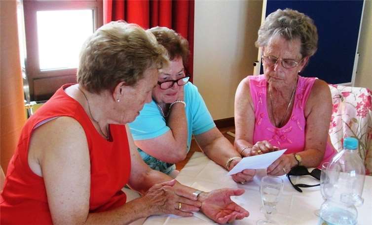 V. l. n. r.: Maria Breuer, Sophie Heinrich und Gerda Schmitz.