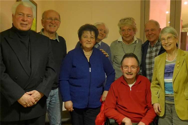 V. li. S.Schwaner, Dr. R. Goldammer, E. Süsser, K.von Eisenhart, U.Böning, G. Gamer, E. Busch und Dr. E. Neubauer. privat
