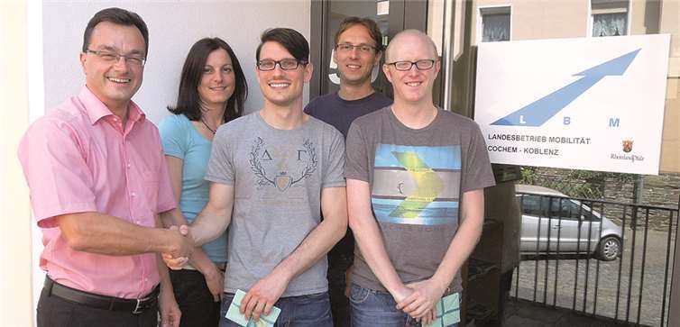 (V. l.n.r.): Bernd Cornely, Elke Lescher, Stefan Mosen, Tobias Dillig, Michael Schmitt. Privat