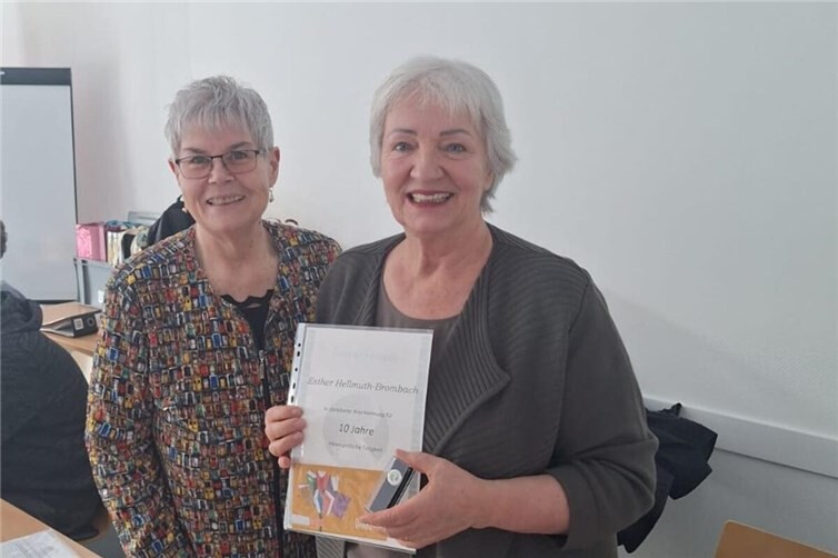 Verabschiedeter Vorstand, Erika Ockenfels und Esther Hellmutz-Brombach