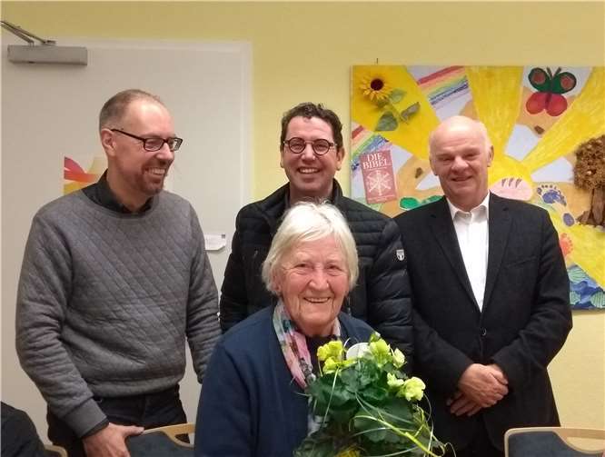 Verabschiedung der Kassiererin Leni Wagner.