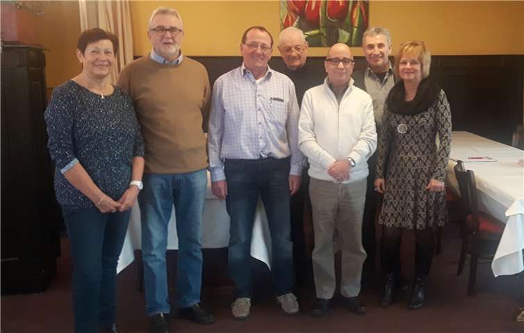 Verabschiedung von Peter Hitzel. Monika Klee, Hans-Heinrich Klöppel, Franz Josef Zepp, Peter Hitzel, Wolfgang Breil (Regionalstelle Trier), Klaus Jahnz, Birgit Fischer (Regionalstelle Trier) (v. l.).privat