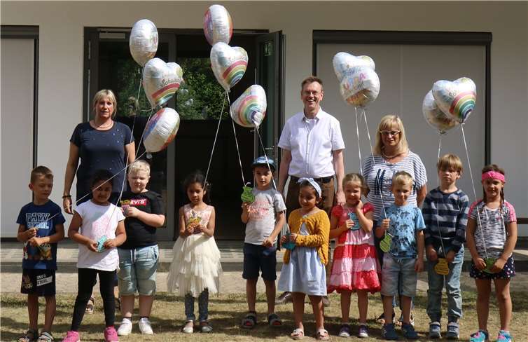 Verabschiedungsfeier der Kindergartenkinder. Foto: Jutta Busenkell