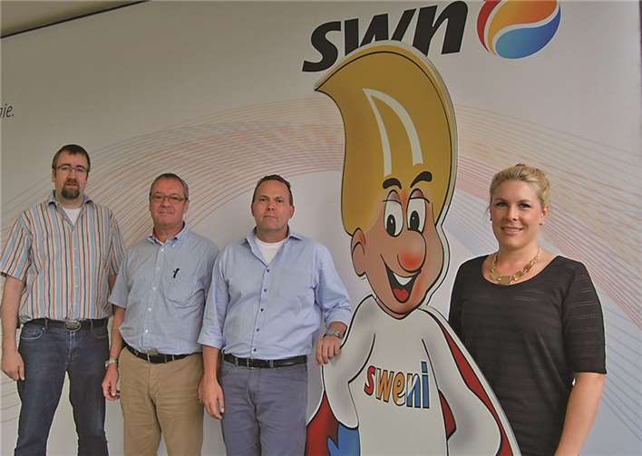 Verantwortliche der Stadtwerke und des Heinrich-Hauses glauben an das Projekt.privat