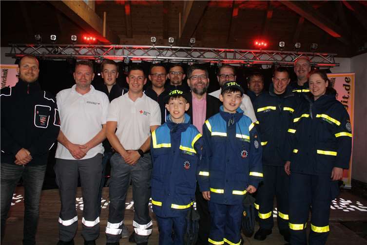 Verbandsbürgermeister Wolfgang Lambertz zeigte sich vom Engagement der ehrenamtlichen Einsatzkräfte überaus angetan und sparte nicht mit lobenden Worten.