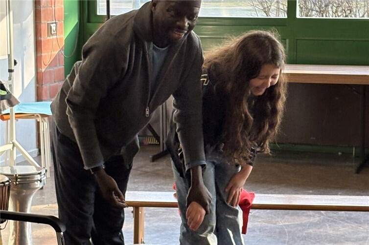 Verbeugung nach einem Tanz.