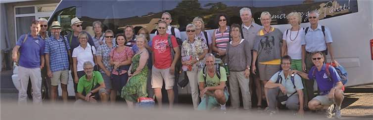 Verbrachten einen schönen Tag in Düsseldorf: die 25 Ausflugsteilnehmer. privat