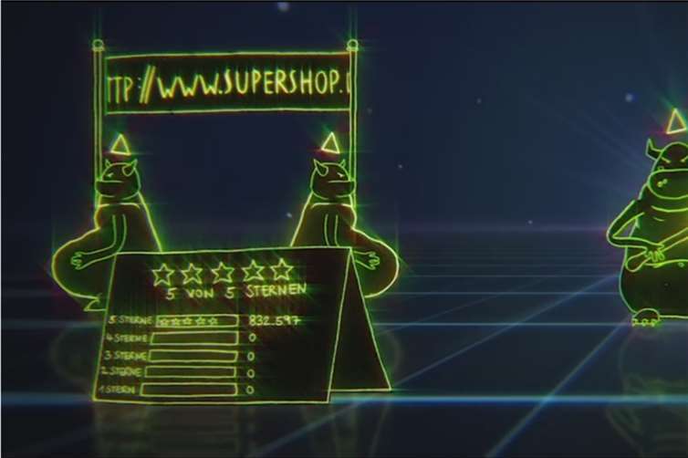 Verbraucher können sich mithilfe eines Erklär-Filmes zum Thema „Fake-Shops“ informieren.Screenshot / Youtube