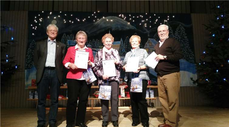 Verdiente Mitglieder wurden geehrt.Privat