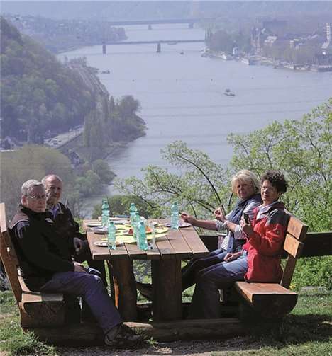 Verdiente Rast mit traumhaftem Blick. privat